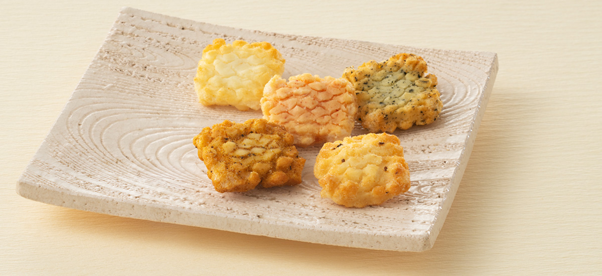 ふっくら五趣おかき　京・いろちどり