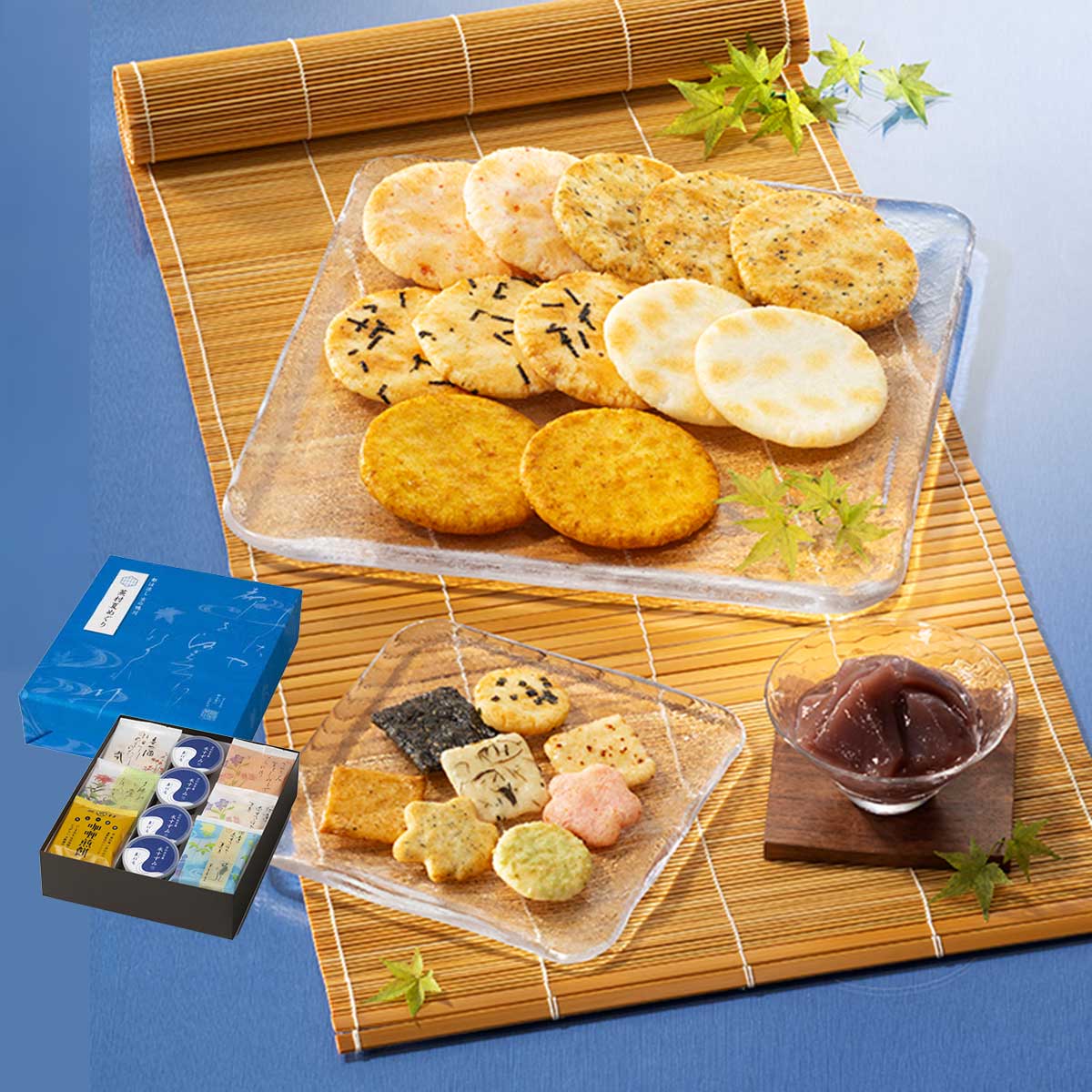 人気お煎餅と水羊羹詰め合わせ「蕪村 夏めぐり」