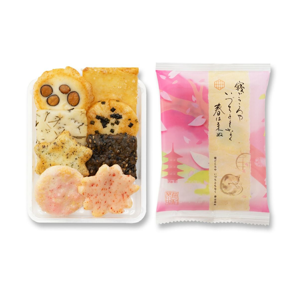 【春季限定】蕪村あられ春秋-春の風- 愛食袋ミニ （8枚入×4袋） ※熨斗・包装不可※