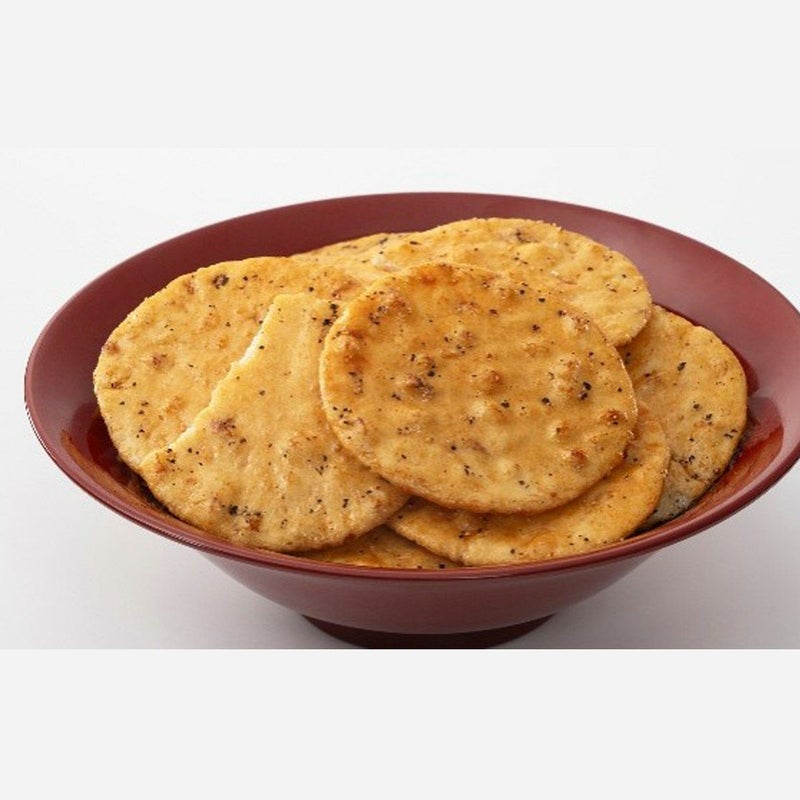 蕪村さんも大好き（黒胡椒せんべい）1袋120g　※熨斗・包装不可